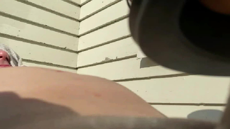 Lov2selfsuck: Outdoor Closeup Orgasm