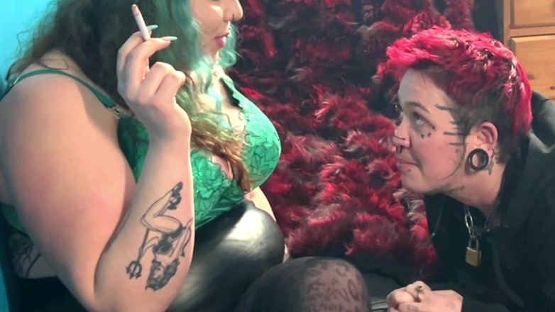 punkgoblin: Femdom &amp; T-boy Human Ashtray