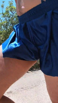 My Cock Allways Manage to Scape From My Tight Shorts Like a Prisoner