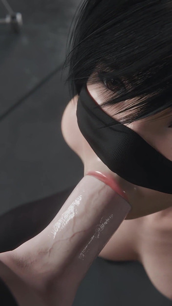 Yuffie Final Fantasy 7 - Wet Sloppy Blowjob Service [only Mask Version 4K]
