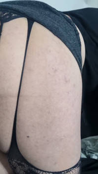 TS Masturbates Anal in Lingerie and Has a Milky Orgasm