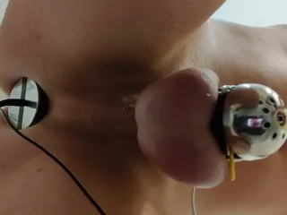 E-stim with Anal Plug and Estim Pads