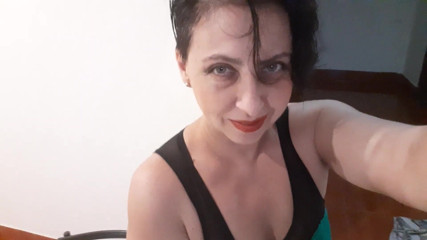 Regina Noir: Solo of Regina Nior. Black transparent panties - 1