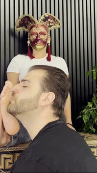 Versace Cube Foot Fetish - Silent Sneaker Licking & Deep Barefoot Toe Sniffing