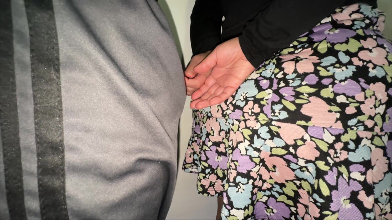 CoupleOfHotSins: You Can See It When She Strokes the Stranger's Penis