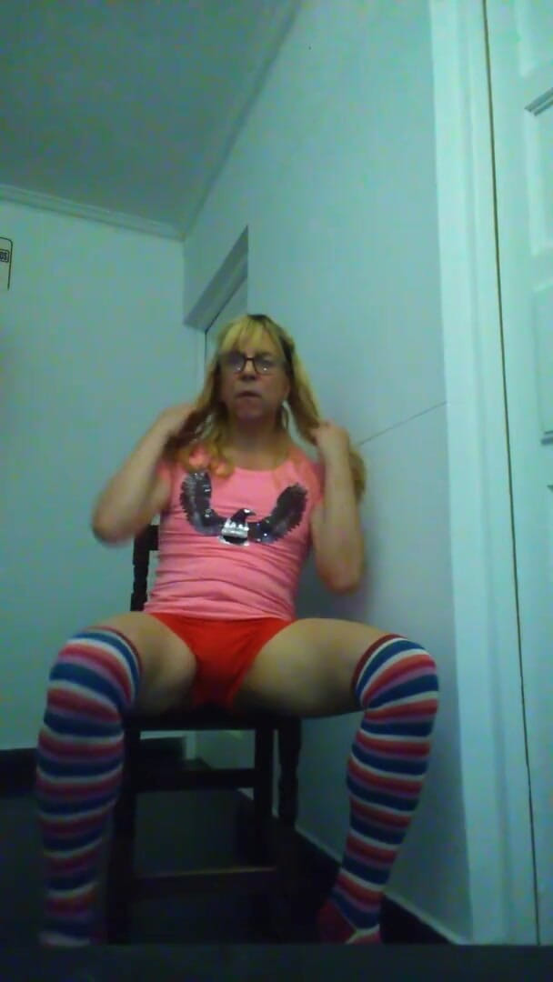 Dildo Man and Cross Hard Sex: Good slut dressed as a woman with a hard dick...