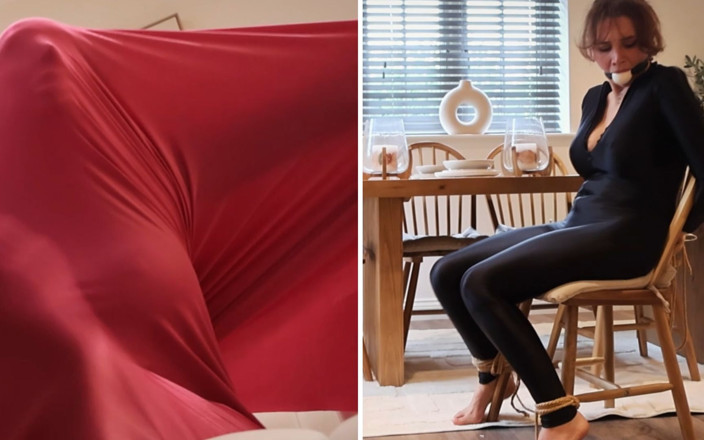 Latina Fetish: Kiki Daniels dibalut, diikat, diikat dan disedak di dalam Koko...