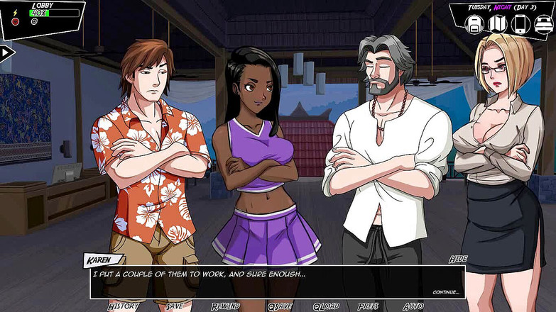 Dirty GamesXxX: "Désir paradisiaque : conversation avec Mlle Georgia - épisode 14"