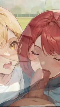 Facial Cumshot in Park - Blonde, Redhead, Shoolgirl Teen