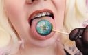 Arya Grander: Asmr Video: Lipstick, Mesh Gloves and Lollipop (arya Grander)