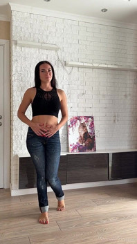 Cute Farting in Jeans After Eating Gazzy Food