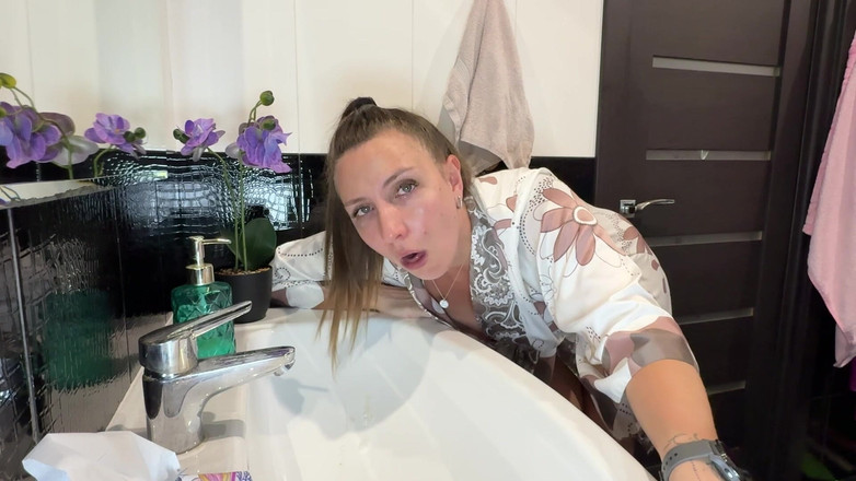 Hottie goddess: Chora kobieta gasp