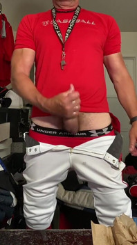 Jockdad87 cep amcığıyla beyzbol vitesinde kenarlar