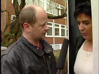 Lucky Cooch: Short hair brunette at the outdoors interview