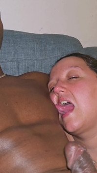 Stroking His Big Black Hard Cock Sucking His Nipples Body Shaking Moaning Cumshot