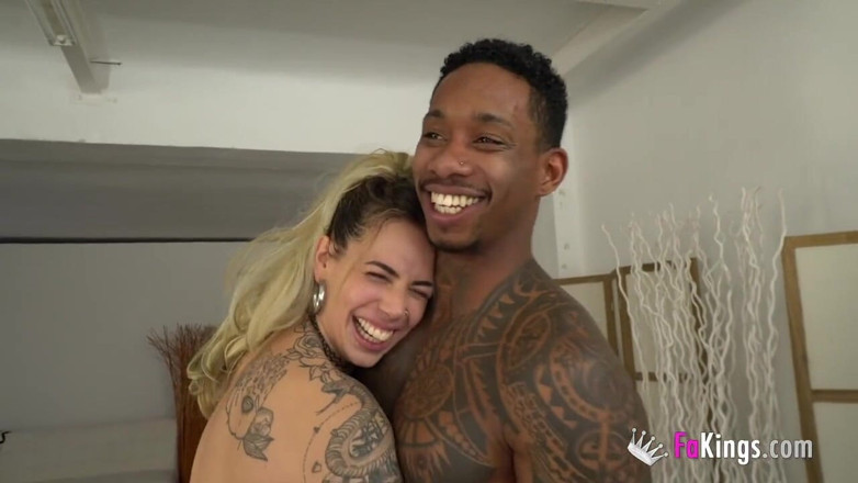 FAKings: She had never been fucked by a black cock until...