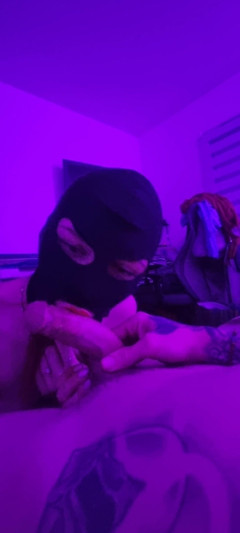 Desloups: POV cumshot in her bitch mouth
