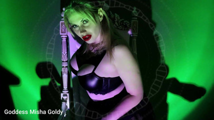 Goddess Misha Goldy: Come into my smoking magic web!