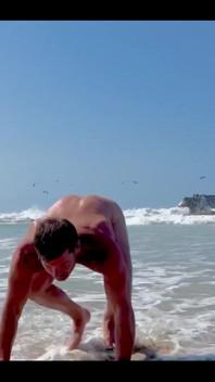 Naked Workout in Zipolite Mexico. Jumping Jacks with a Sprawl