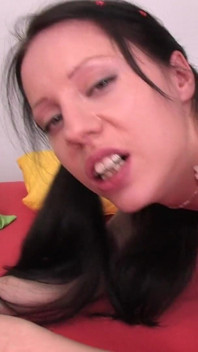 Cute teen gets her first fuck doggy