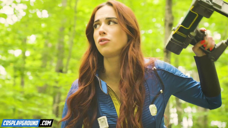Cosplayground: Sage Hunter Makes Audrey Reid Cum in a Fallout Bunker -...