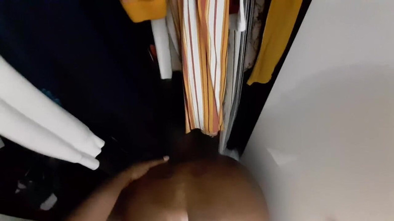 Exclusive Dirty Diana: Thicc Step Sister Pokes Her Booty Out the Closet and...