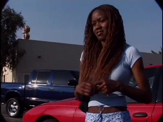Best Butts: Young ebony with small tits gets some white cock banging...