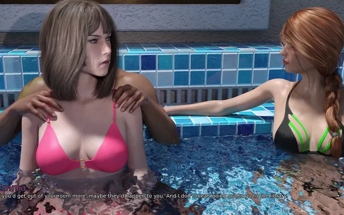 3D cartoon porn: My Dorm 15- Mark Giving Back Massage to His Stepsister Emma...