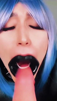 Drooling, Bound, Caged and Gagged Sissy Riding Dildo