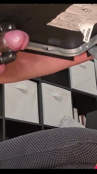 Submissive Teen Gets Railed by Fuck Machine & Squirts Cum Without Hands