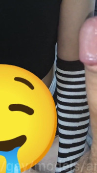 Femboy Is Covered in Stepdaddy's Cum, Fountains of Cum Cover the Whole Body of Student Sissy Femboy!