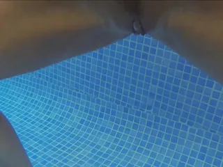 Natalie K: underwater striptease, removing my bikini in the water & playing around...