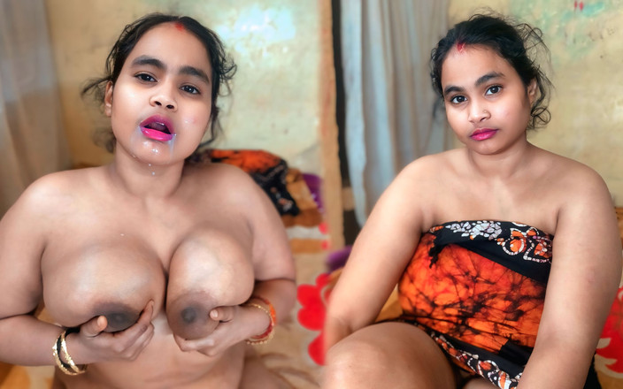 TactfulFiber902: インドの継姉妹 ダブルトラブル 一晩中 大きなイムを抱えたノンストップセックス タブー