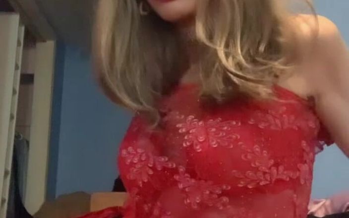 Lisa Luvly: Calze rosse setose