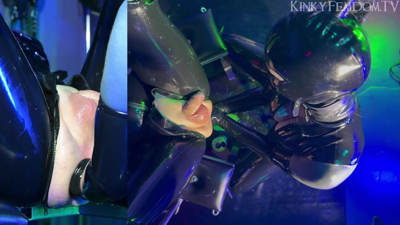 KinkyFemdomTV: Ağır kauçuk çift yumruk sokma kuşların gözü 1080p ft sahibe lunatika