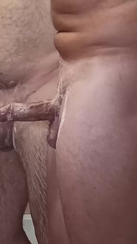 A Hotwife Washes and Sucks Cocks in the Bathroom. Double Blowjob. Ep 30841