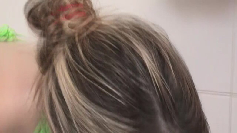 Bangora sluts: Busty Blondes Smear Thick Cream All Over Each Other