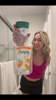 In Today’s Pee Video I Thought It Would Be Fun to Fill up an Empty Oj Container!!