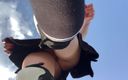 Dirty slut 666: I Ride a Penny Board in a Skirt Without Panties