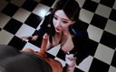 X Hentai: Foda-se a garçonete no banheiro público - 3D Animation 286
