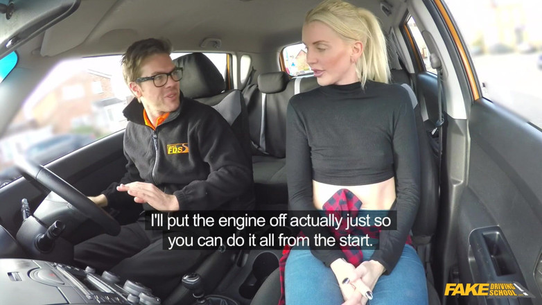 Fake Driving School: Fake Driving School - Naughty Student Driver Lexi Lou Deepthroats Instructor...