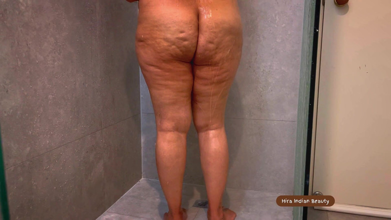 Hot 365 Entertainments: Steamy Desi Shower Seduction: Naked Hira Scrubbing Her Hot MILF...