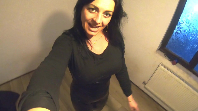 MilfyCalla: Smoking Leather Dance. Ripped Jumpsuit Pussy Tease, Toilet Pee and...