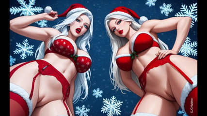 Hot girl dancing: Santa Claus Sexy Pose NSFW verze (ai Animace)