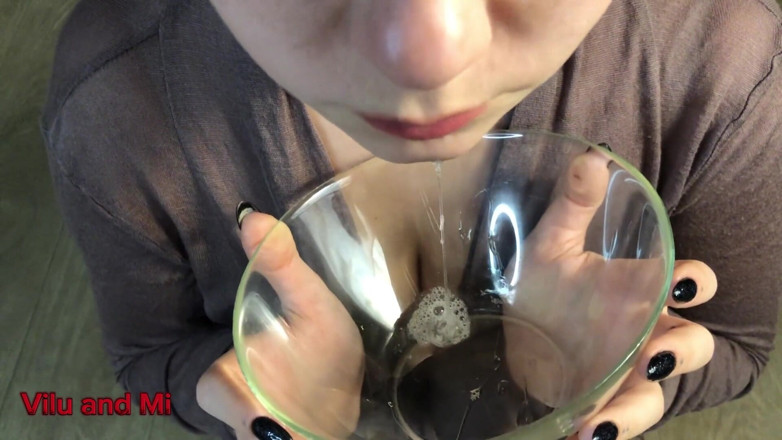 Vilu_and_Mi: Throat Saliva and Sperm in the Bowl for Vilu Vidish