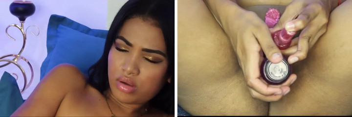Xamy_97: Tôi thủ dâm trên màn hình đôi với máy rung