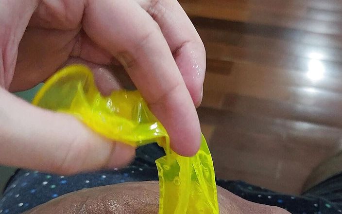 Lk dick: Mein kondom mit sperma schmutzig.