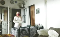 Challenge Delivery Pizza Sexy Naked Girl Fucks Delivery Man