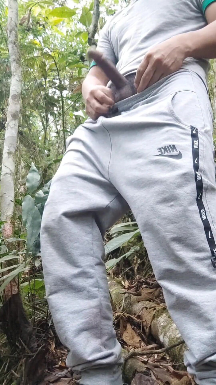 Hornyboy2058: Jag går genom skogen, jag hamnar onanerar, jag nästan cum...