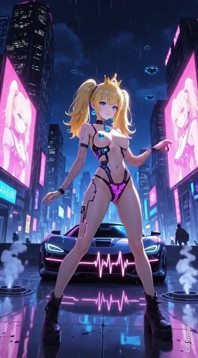 108. Princess Peach Cyberpunk Version Dance (ai Animation)